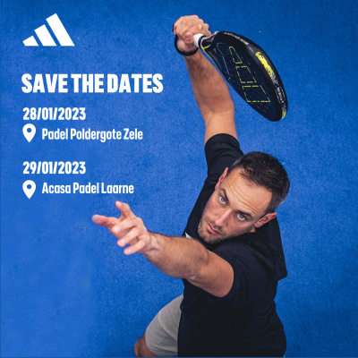 Testdag adidas padel - save the dates